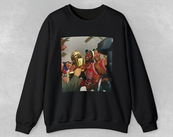 Michael Jordan Trophy Crewneck Sweatshirt: Vintage Bulls Gift