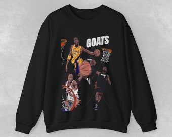 Kobe Bryant Michael Jordan LeBron James Goats Custom Crewneck Sweatshirt,NBA Basketball Sweatshirt
