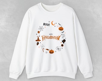 Happy Halloween Sweatshirt: Unisex Spooky Costume