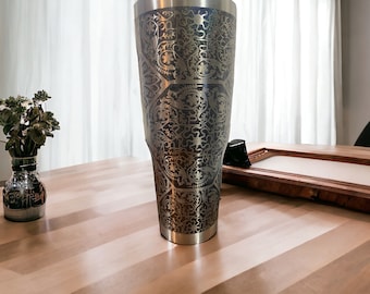 Hidden Swear Word Mandala Tumbler