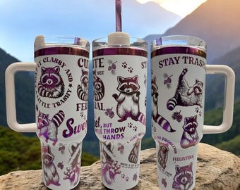 40oz Feral Life Trash Panda Tumbler