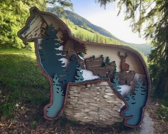 Siberian Husky Sled Dog Artwork
