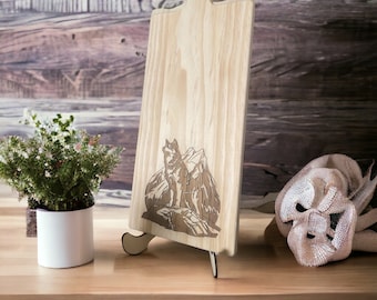 Custom engraved charcuterie board