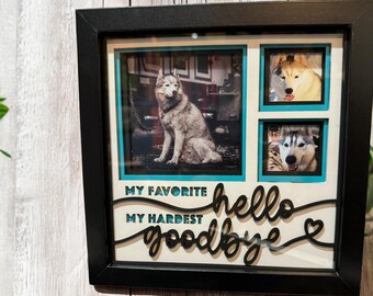 Favorite Hello, Hardest Goodbye shadowbox memorial