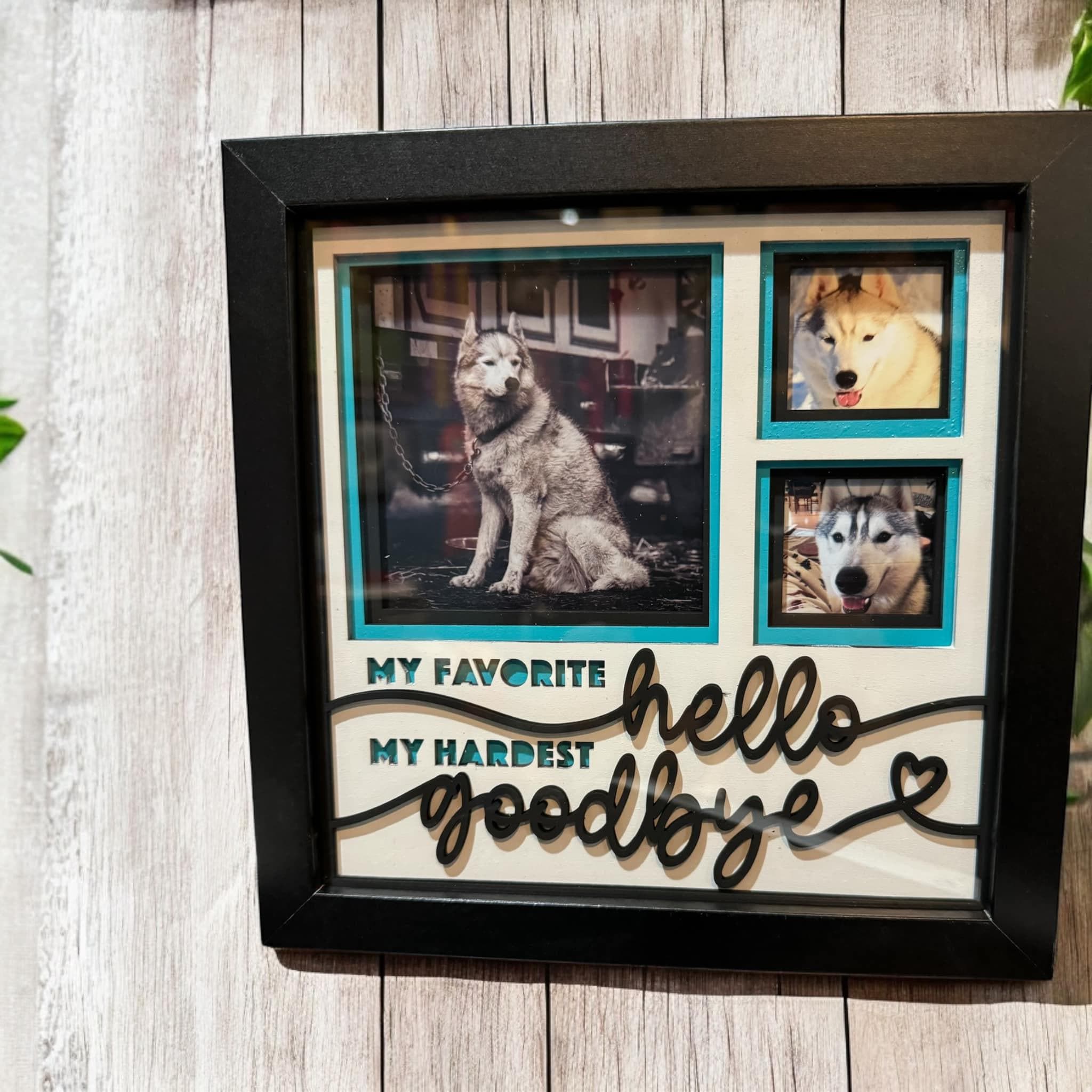 Favorite Hello, Hardest Goodbye Shadowbox Memorial - Etsy