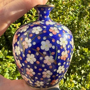 Antike Japanische Cloisonne Vase