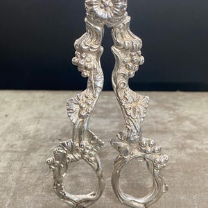 Victorian Silver Plated Grape Shears Scissors