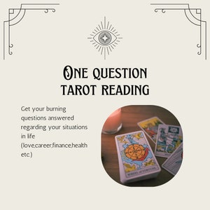 One Question Tarot Reading zdjęcie 1