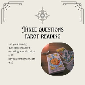 Three Question Tarot Reading zdjęcie 1