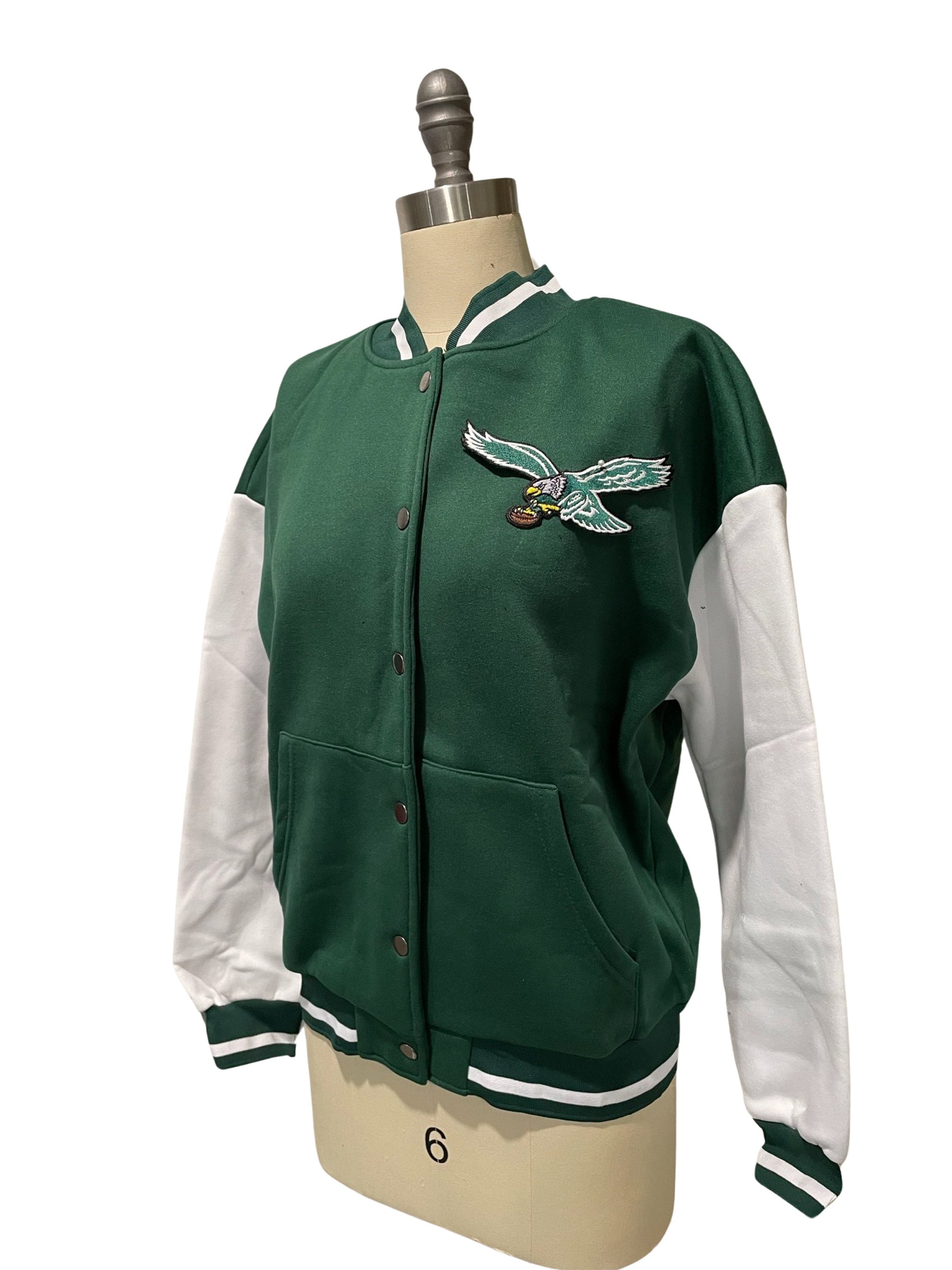 Allures Era The Elegance of Princess Diana: A Majestic Eagles Varsity  Jacket (X-Small) : Clothing, Shoes & Jewelry
