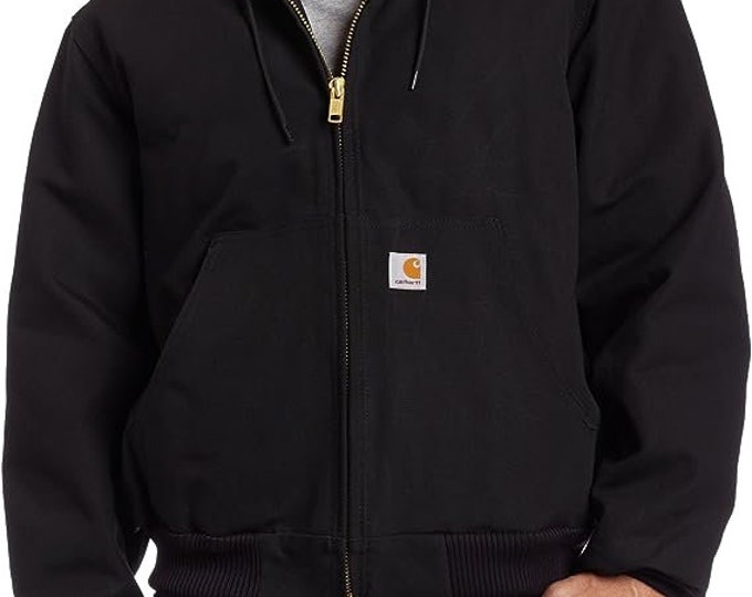 Carhartt Men Loose Fit Firm Duck Insulated Flannellined Active Jacket