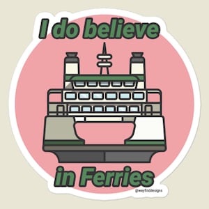 Washington Ferries Transit Sticker