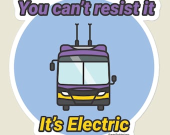 King County Metro (Seattle) Trolley Bus Sticker