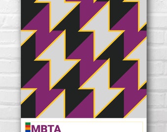 Mid-Century Modern Boston Transit Print - Bolt