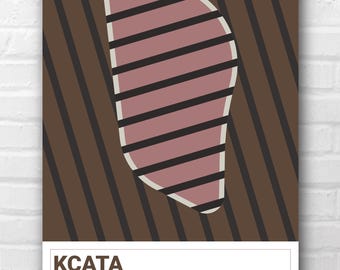Mid-Century Modern Kansas City Transit Print - Strip