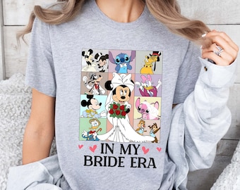 In My Bride Era Tee, Disney Bridal Party Shirt, Minnie Bride Shirt, Disney Wedding Shirt, Disney Bachelorette Tee, Disneyland Honeymoon Tee