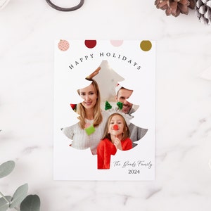 Editable Christmas Card Template | DIY Holiday Greeting Card | Instant Download | Printable Xmas Card | Festive Customizable Design
