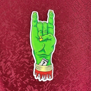 Gehörnte Hand Sticker