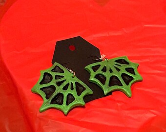 Spider Web Earrings