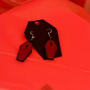 Coffin Earrings