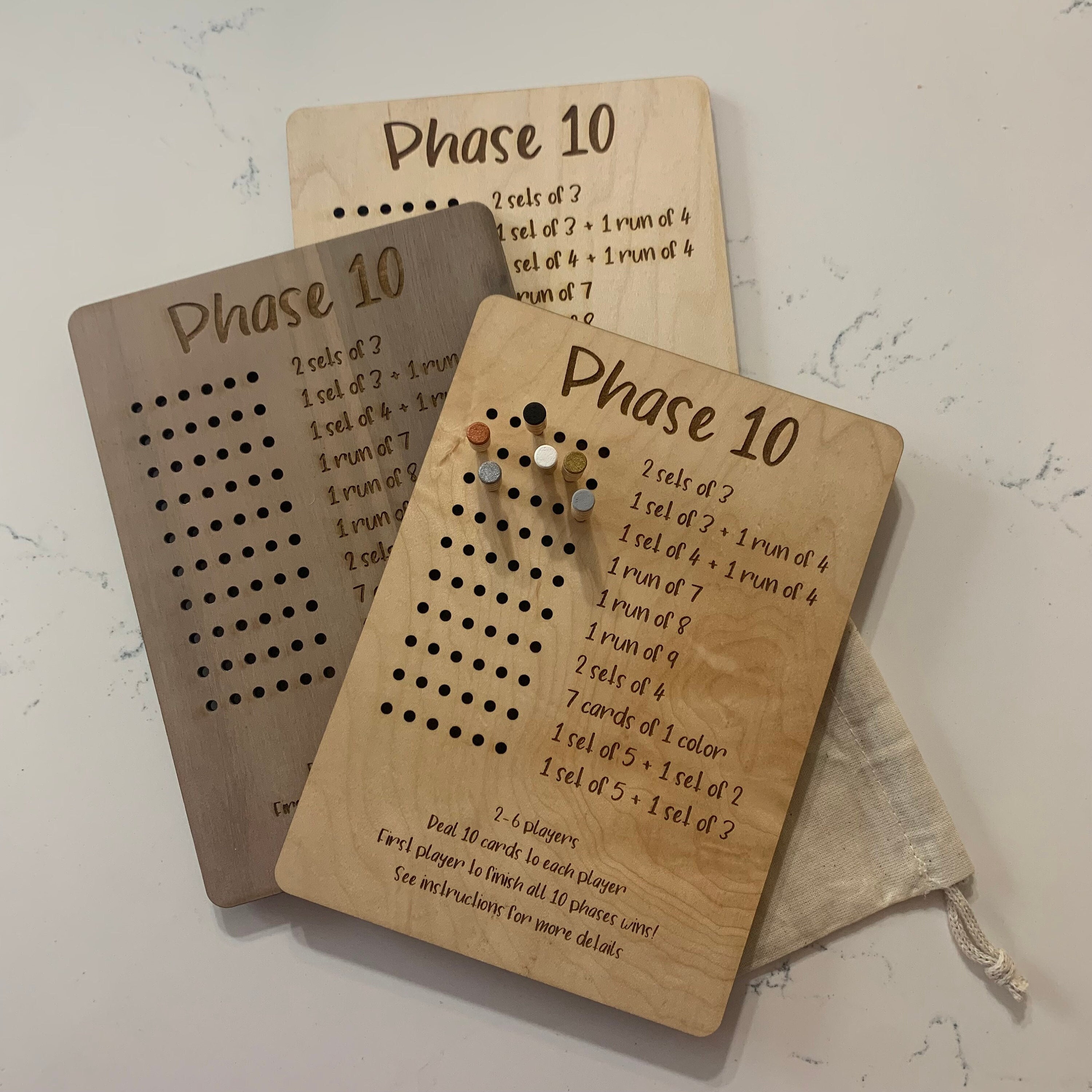 Phase 10 Score Board – Your Designs Unlimited