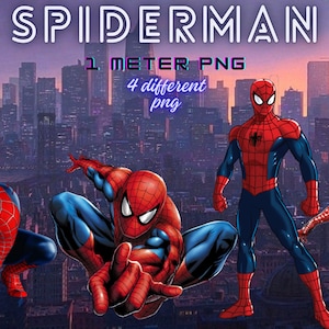 1 Meter Spiderman Druck, Spiderman SVG, Sofort Download, Superheld PNG, Spiderman Shirt, Marvel Druck, Avengers, Huge PNG