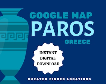 Paros, Griechenland Sofortiger digitaler Download Google Map Travel Planner Trip Guide