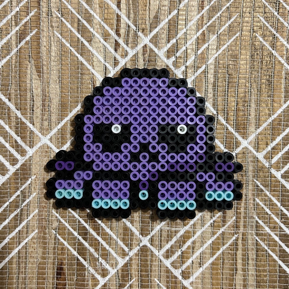 Happy/sad Perler Bead Octopuses 2 Pieces Etsy Canada
