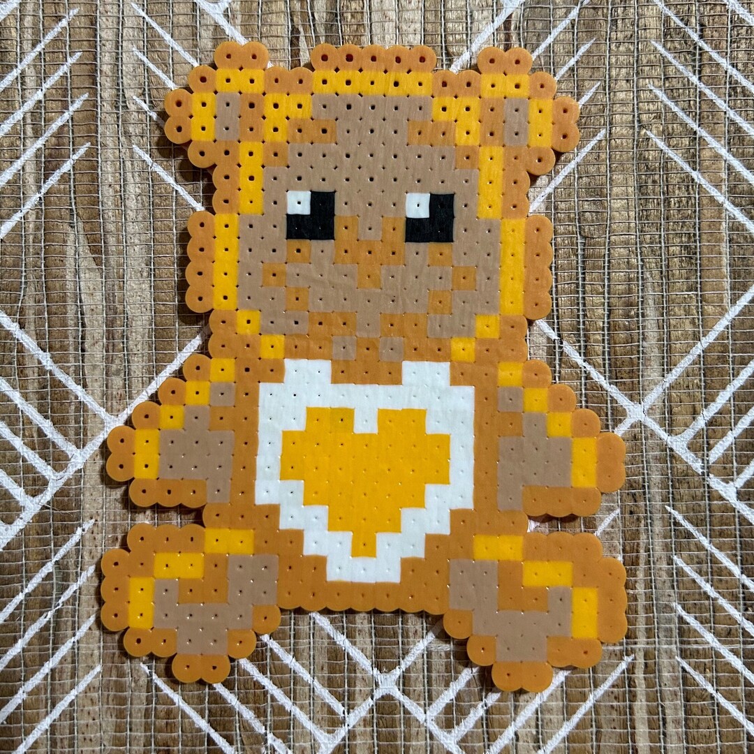 Perler Bead Teddy Bear Etsy