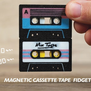 Micro Cassette Tape Fidget - Refrigerator - Fidget Toy - Haptic - Mix Tape - Retro - Mini - Coolest Fidget! - Free Shipping