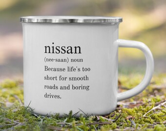 USA Nissan Patrol GQ GU, Nissan four wheel drive, 4WD Gift Ideas, Gifts for car lovers, Four Wheel Drive Mug, Car Nissan Enamel Camping Mug