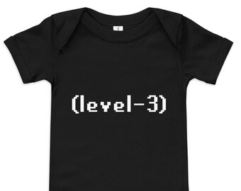 Funny Runescape Reference Baby Bodysuit Gift Ideas, Low Level Runescape 3 Infant Onesie Gifts, Old School Runescape OSRS Baby Merch