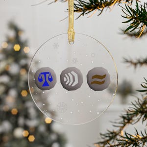 Runescape Home Christmas Ornament, Wooden Old School Runescape Christmas Tree Decorations, Unique Gift, Gifts for OSRS Players, XMAS Decor