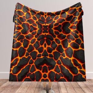 Infernal Cape Runescape-filt, Old School Runescape The Inferno mjuk polyester sublimerad sherpafilt presenter, heminredningspresent, plyschig mysig