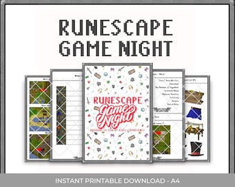 Runescape Games Night per giocatori e non giocatori. Old School Runescape Gifts Couples Date Night Game Booklet, OSRS Fun Gift, Gioca da casa