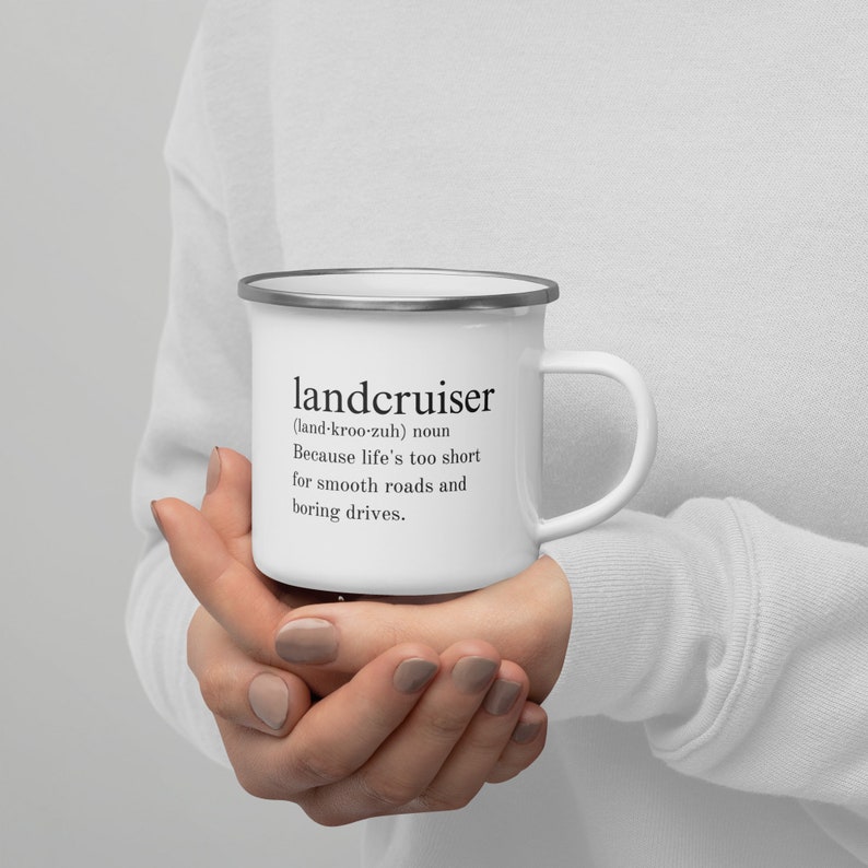 WHOLESOME Landcruiser camping mug, Landcruiser 40, 50, 60, 70, 76, 79, 80, 100, 200 and 300 series FJ Toyota, Male Gift Present Ideas