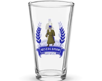 Runescape Shaker divertente bicchiere da pinta di birra regalo, bevanda esilarante di alta qualità del vecchio saggio, idee regalo uniche di riferimento alla vecchia scuola di Runescape