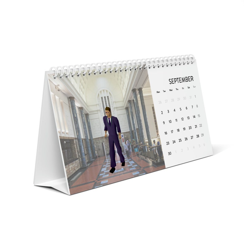 Runescape FUNNY Calendar NPCS 2024 Gift, Old School Runescape Desk Flip