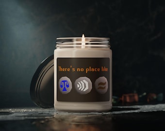 Home Runescape Reference Candle Articoli per la casa Regali, Regalo per giocatori OSRS, Teleport to Home Runes Candela profumata, Articoli per la casa per giocatori di Runescape
