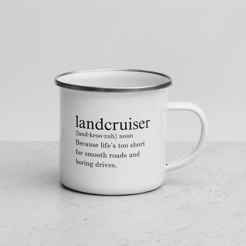 WHOLESOME Landcruiser camping mug, Landcruiser 40, 50, 60, 70, 76, 79, 80, 100, 200 and 300 series FJ Toyota, Male Gift Present Ideas