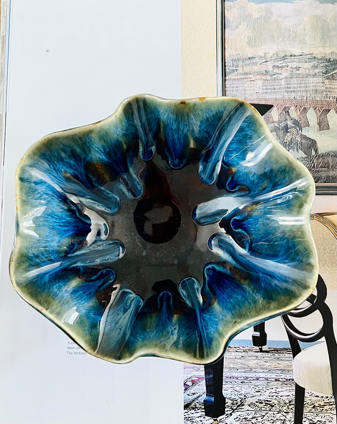 Custom Organic Ruffle Bowl - Medium - Etsy