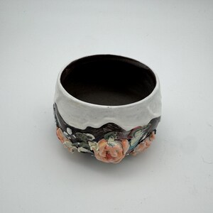 Ceramic coffe cup mug carton,3D rose,unique,Marine theme