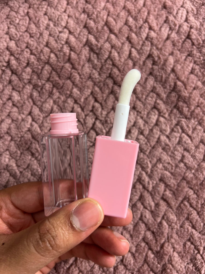 Set of 4 Empty Lip Gloss Tubes With Matching Boxes Lipgloss Tubes 5ml Lip Oil Tube Compact Tubes