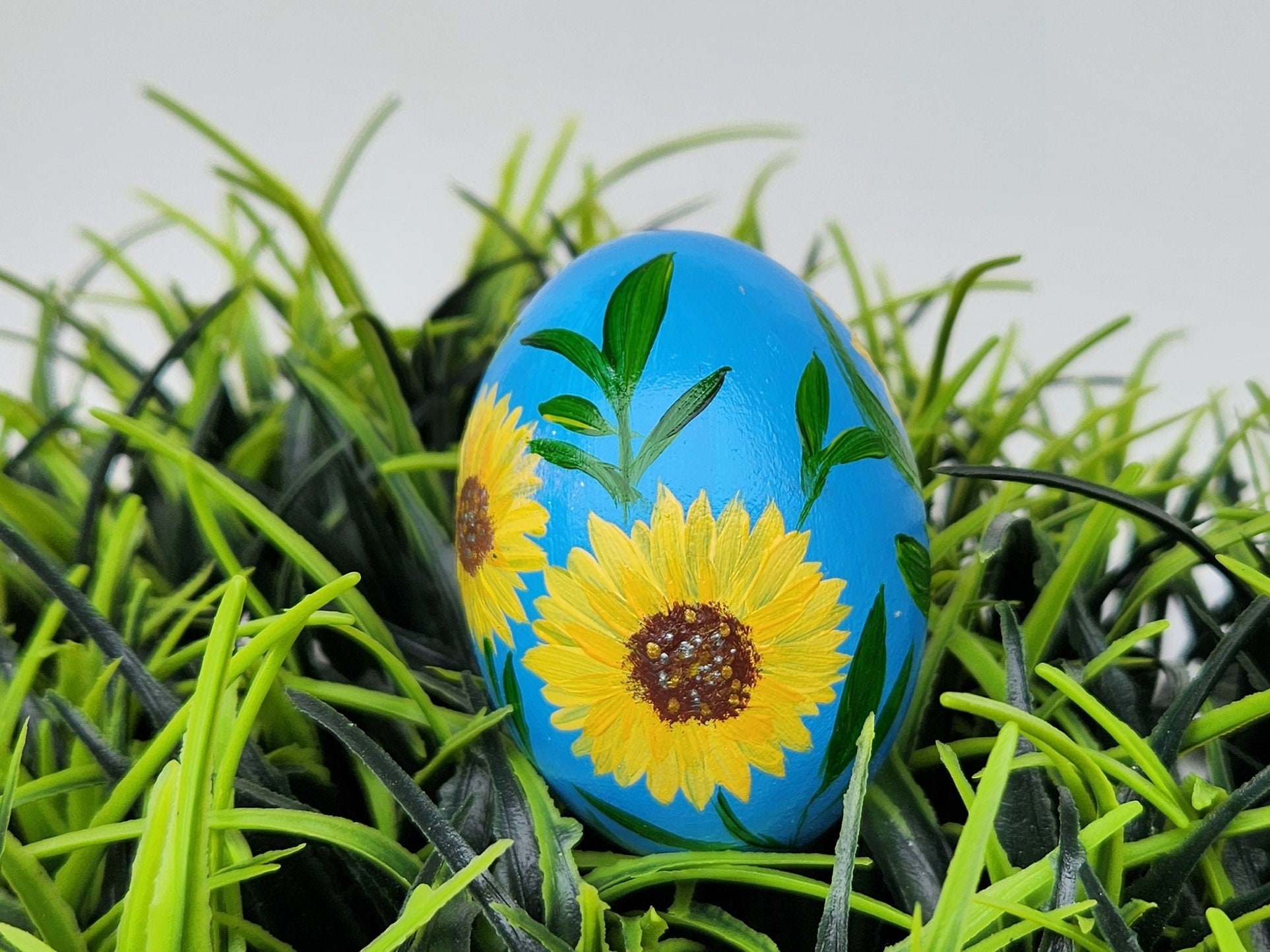Hand Painted Floral Easter Eggs, Spring Flowers Painted Wooden Eggs ...