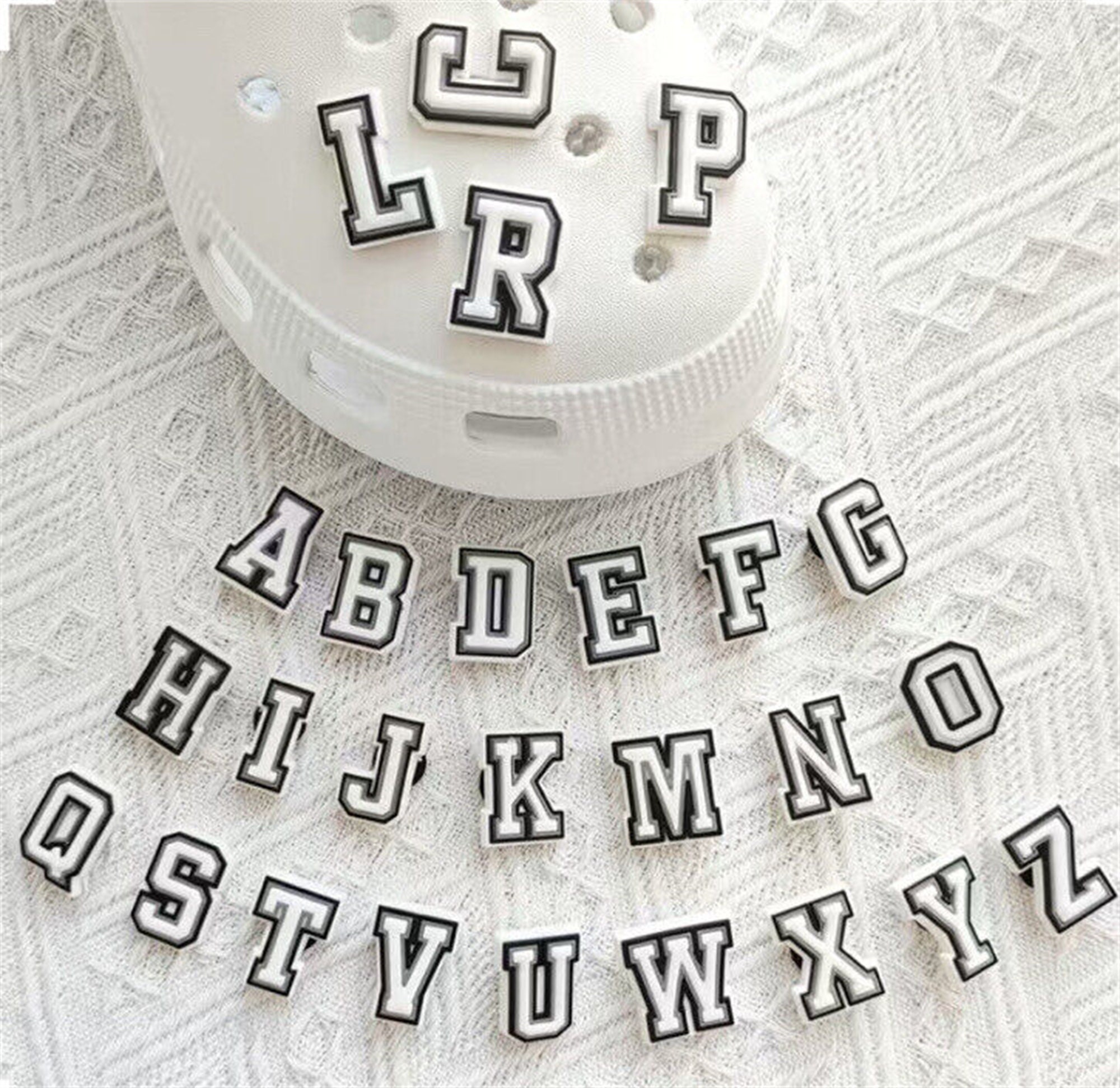 CUSTOMIZABLE Letters Shoe Charms PERSONALIZED WORDS For Crocs Rubber Charm