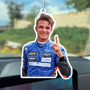 Lando Norris Pose Car Air Freshener / Perfect for Sports Lovers / McLaren