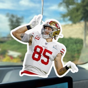 George Kittle Pose Car Air Freshener / Perfect for Sports Lovers / San Francisco