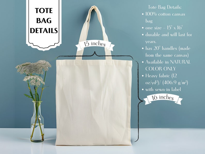 Science Canvas Tote Bag, Teacher Gift For Her, Birthday Gift For Her, Gift for Teacher, Best Friend Gift, Cotton Canvas, School Gift For Her image 9