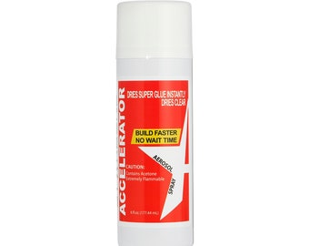 Starbond CA Glue Accelerator (6 Ounce) - Instantly Dries Super Glue