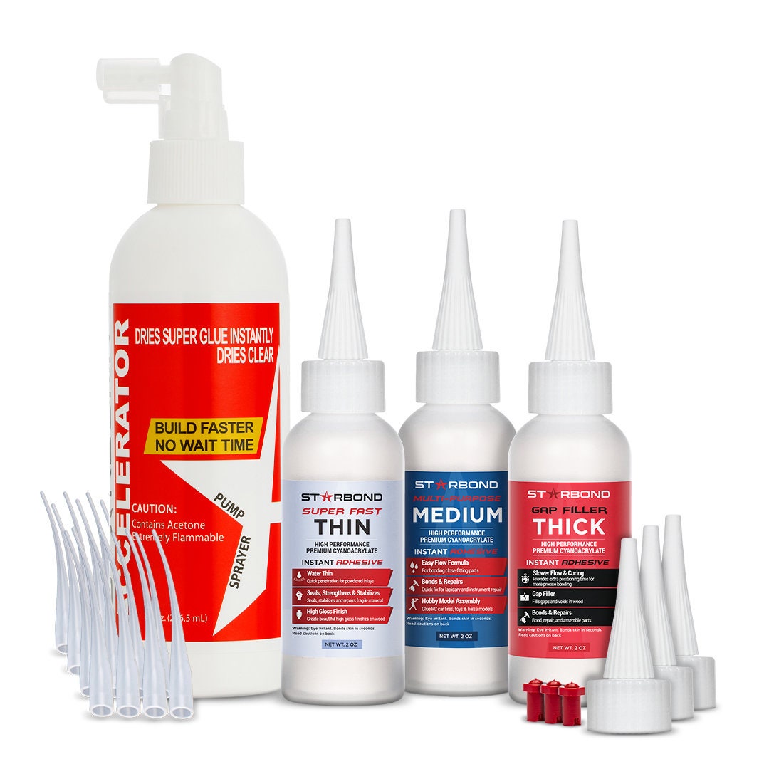 Glue Masters Cyanoacrylate (CA) Premium Thick Super Glue - 2oz Bottle —  Gluemasters